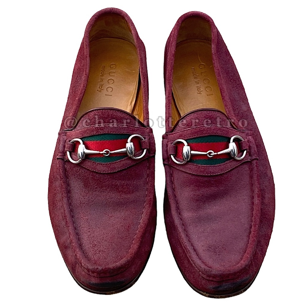 Gucci • Horsebit Suede Loafers
